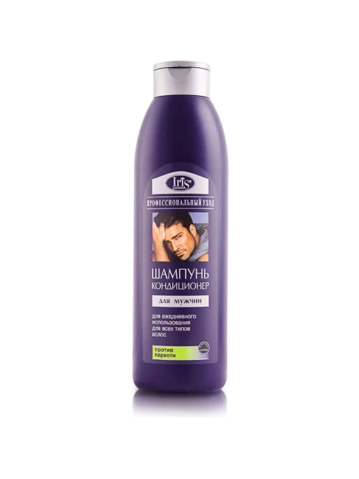 Шампунь-кондиционер IRIS для мужчин “Очищающий” против перхоти д/всех типов волос, 1000 мл