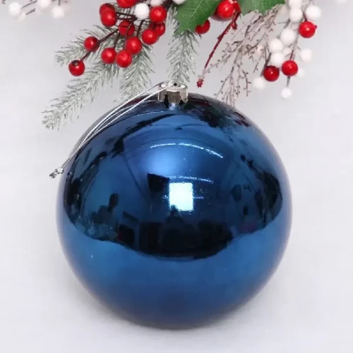 Шар новогодний 20 см, синий
