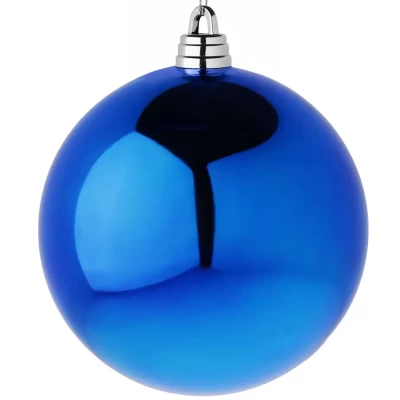 Шар новогодний 20 см, синий