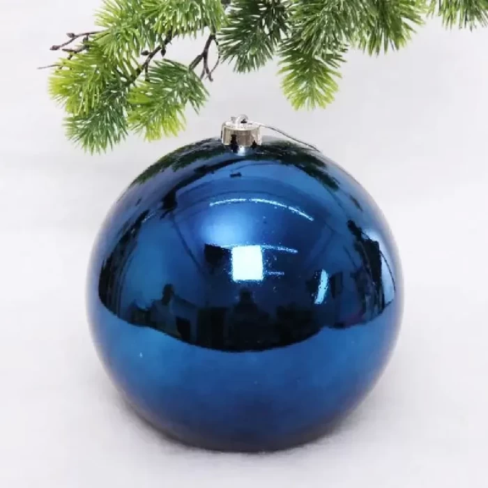 Шар новогодний 20 см, синий