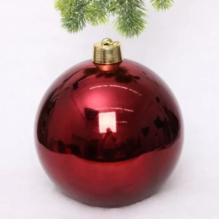 Шар новогодний 20 см, красный 