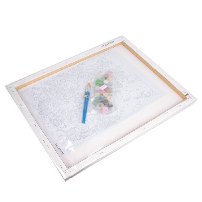 Картина по номерам "Эйфелева башня весной" DV-9521-3