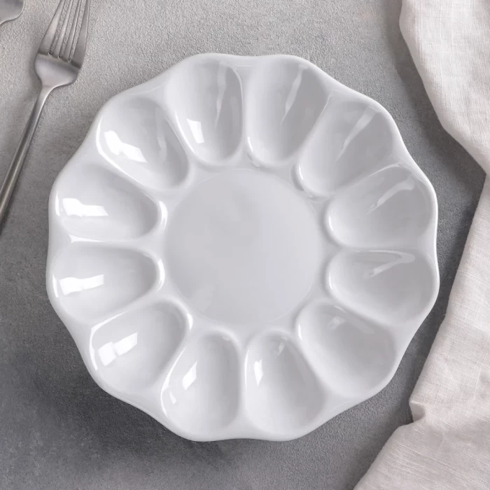 Блюдо для фаршированных яиц 22см