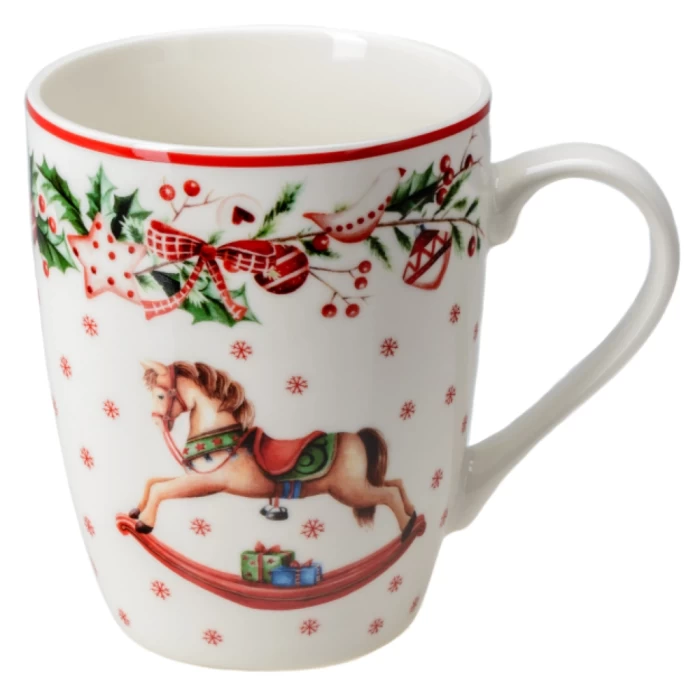 Кружка фарфоровая Belbohemia Новогодняя 340мл