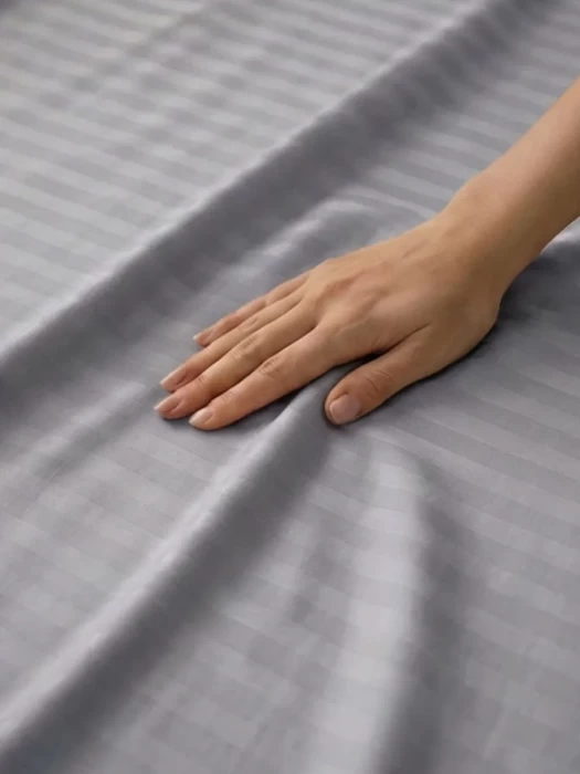 Комплект постельного белья YOTSUBA Полоса полуторный Серый