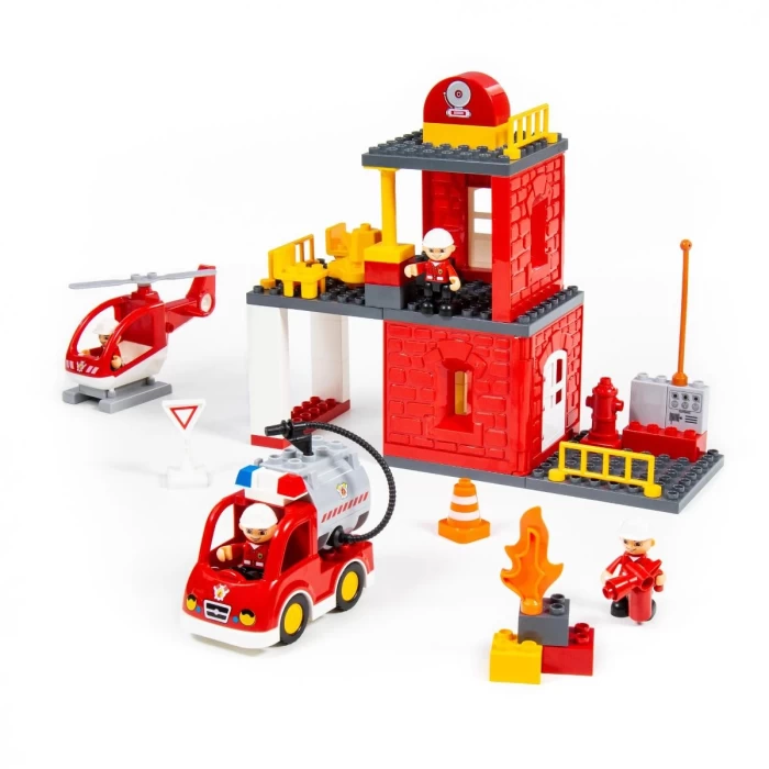 Конструктор "Макси" - "Пожарная станция" (64 элемента)