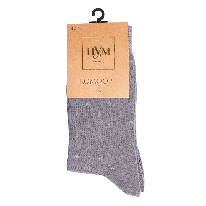 Носки мужские ТМ "ЦУМ" УН2-25-27-29 светло-серый
