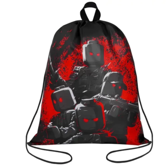Мешок для обуви с петлей BRAUBERG KIDS Мощные бойцы 42х34см