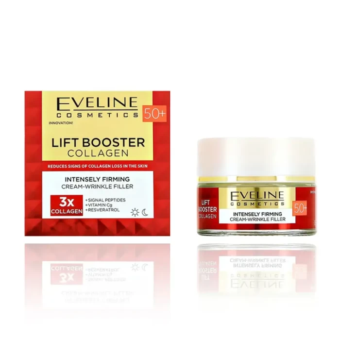 Крем-корректор против морщин EVELINE LIFT BOOSTER COLLAGEN укрепляющий 50+ 50мл