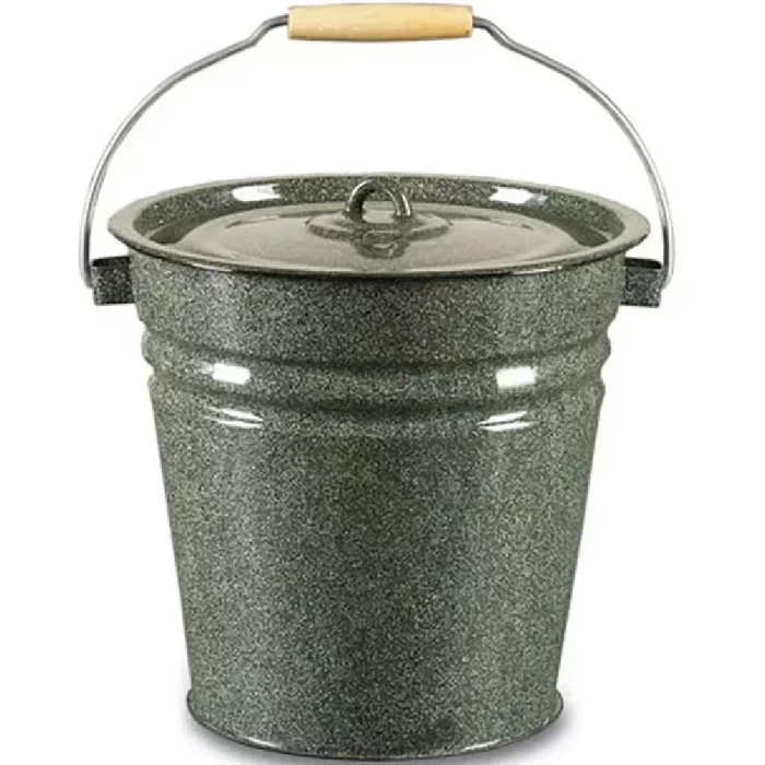 Ведро эмалированное с крышкой 12л 2с28