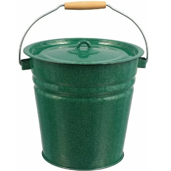 Ведро эмалированное с крышкой 12л 2с28