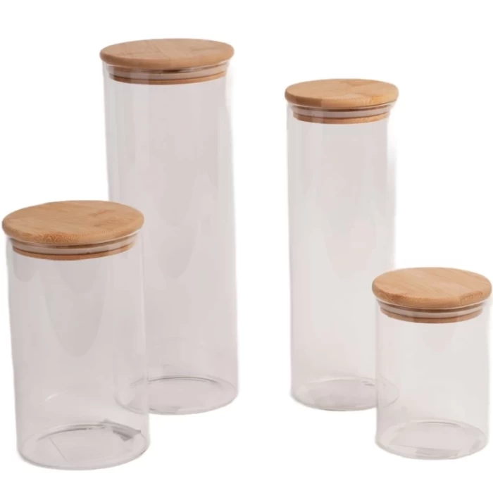 Банка для хранения стеклянная 550мл-2л