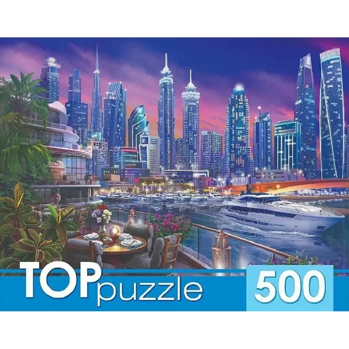 Пазл TOPpuzzle Кафе в вечернем Дубае 500 элементов