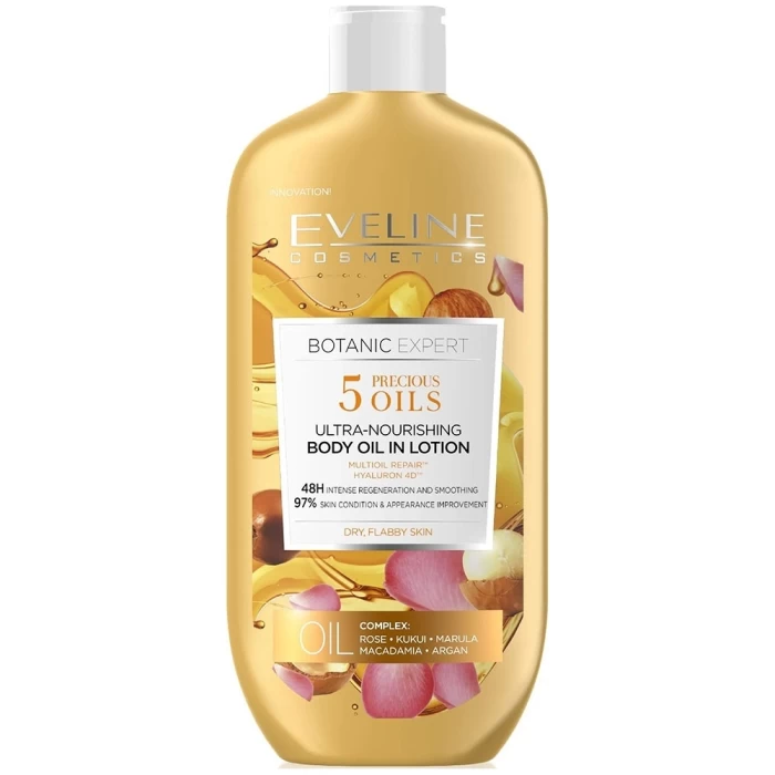 Масло для тела Eveline Cosmetics Botanic Expert ультра-питательное 5 драгоценных масел 350мл