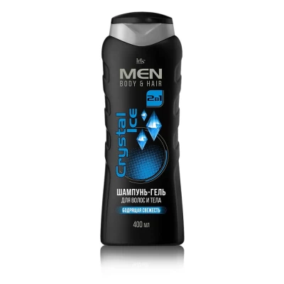 Шампунь-гель Iris Men Crystal ice Для волос и тела 400мл                   