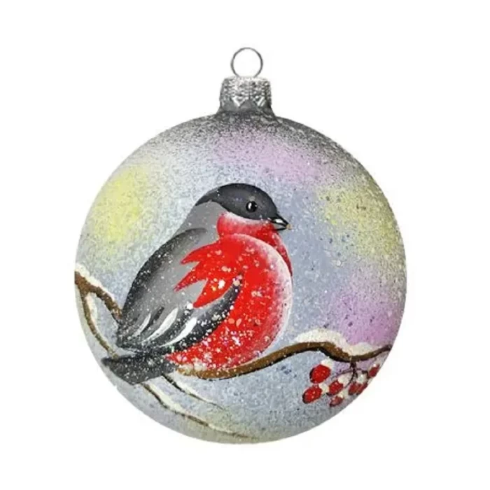 Шар стеклянный Dekart Снегирь в15