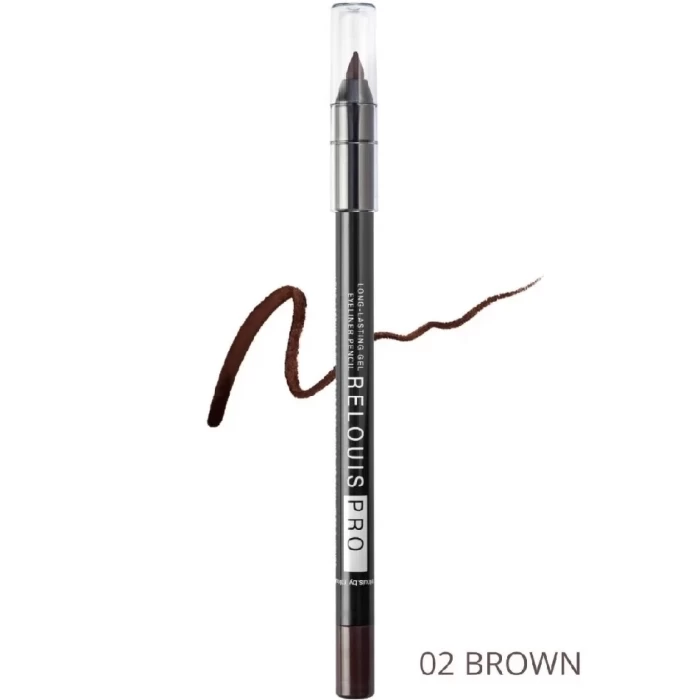 Карандаш для глаз стойкий гелевый Relouis Pro