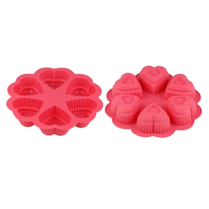 Форма для выпечки круглая на 6 сердец 25х4,5 см Perfecto Linea