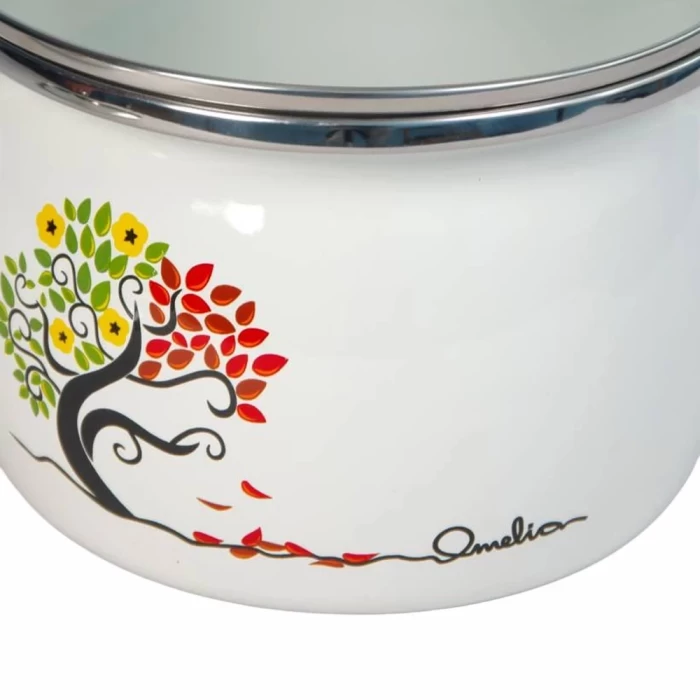 Кастрюля эмалированная Omelia Омелия 2,5л