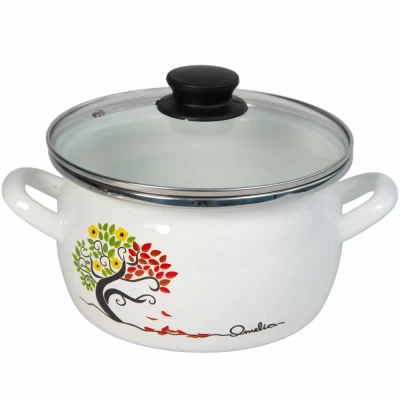 Кастрюля эмалированная Omelia Омелия 2,5л