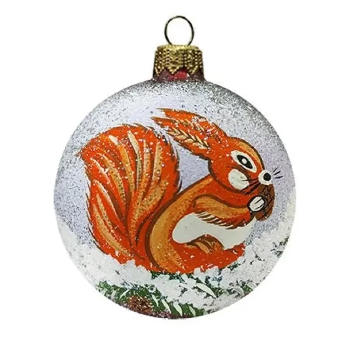 Шар стеклянный Dekart Белка в29