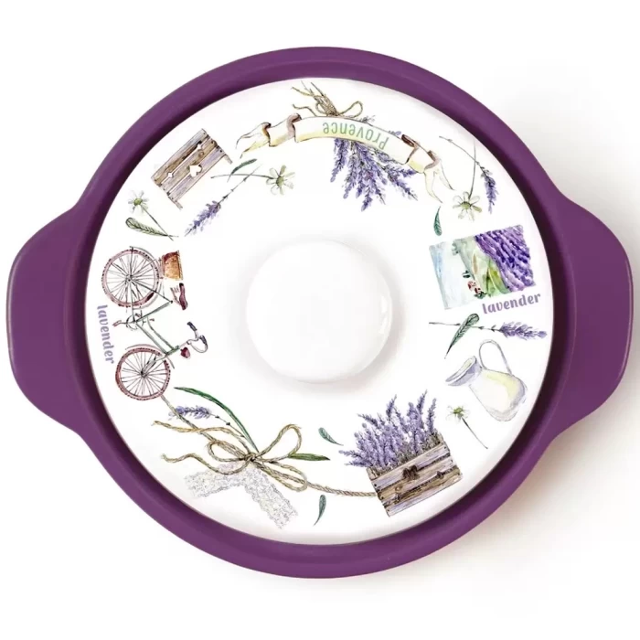 Кастрюля керамическая Appetite Vernazza Лаванда 1,6л