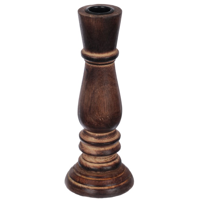 Подсвечник деревянный фигурный 20 см