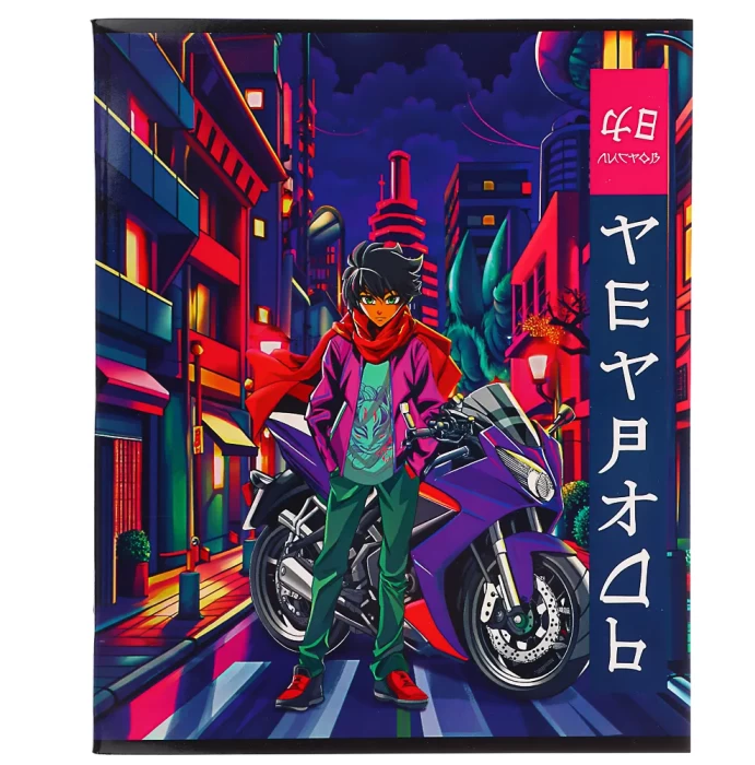 Тетрадь 48л в клетку ClipStudio Аниме 5 дизайнов