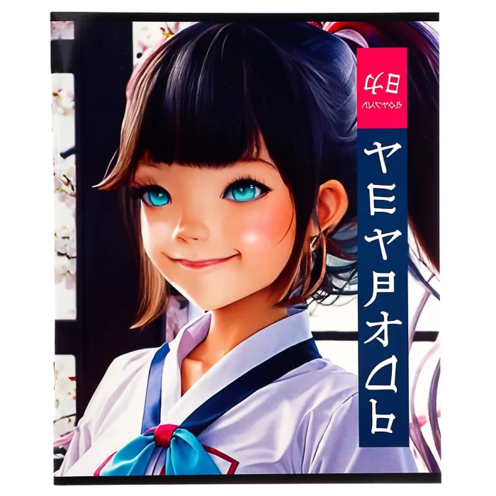 Тетрадь 48л в клетку ClipStudio Аниме 5 дизайнов