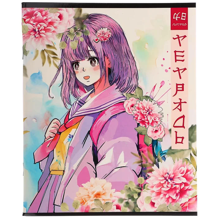 Тетрадь 48л в клетку ClipStudio Аниме 5 дизайнов