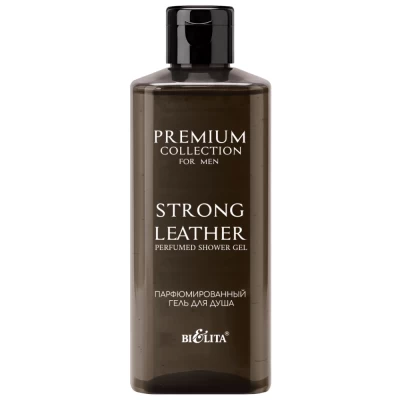 Гель для душа Strong Leather Белита Premium Collection For Men 400мл