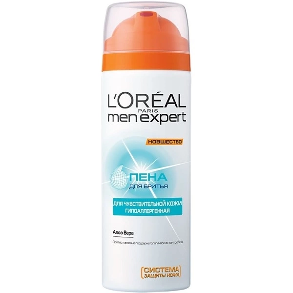 Пена для бритья L'Oreal Paris "Men Expert"для чувствительной кожи 200 мл