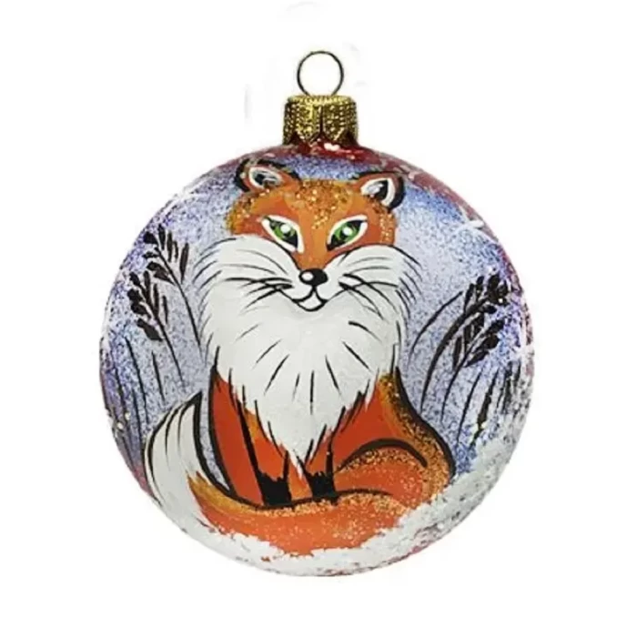 Шар стеклянный Dekart Лиса в40