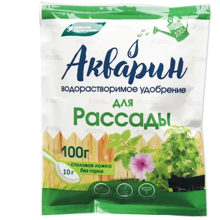 Удобрение водорастворимое для рассады Акварин 100г