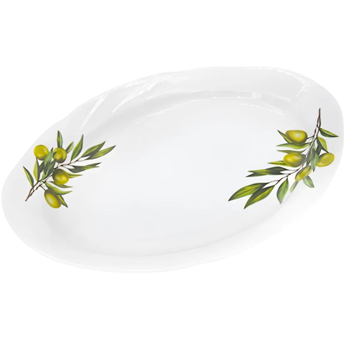 Блюдо овальное Голубка Ветка оливы 33см