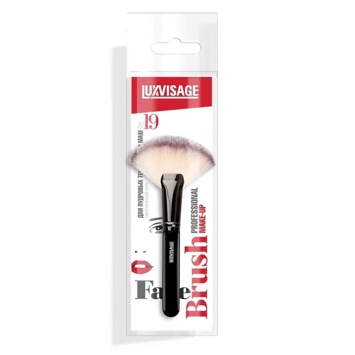 Кисть косметическая Luxvisage для пудровых текстур веер Maxi №19