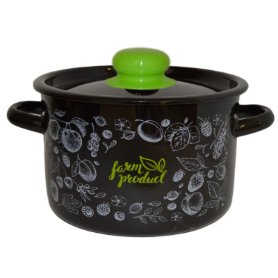 Кастрюля эмалированная ТМ Appetite &quot;Berry&quot; 2,9л