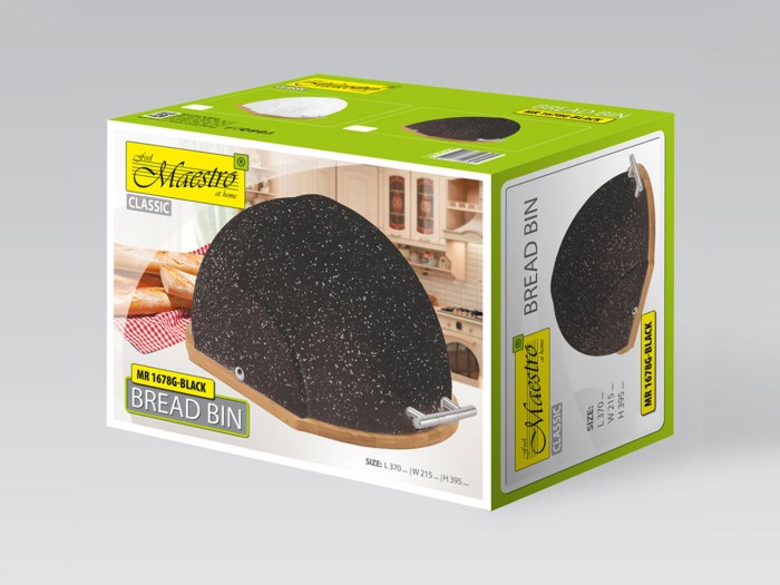 Хлебница Maestro MR-1678G-BLACK
