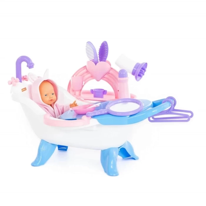 Набор для купания кукол №2 с аксессуарами и пупсом