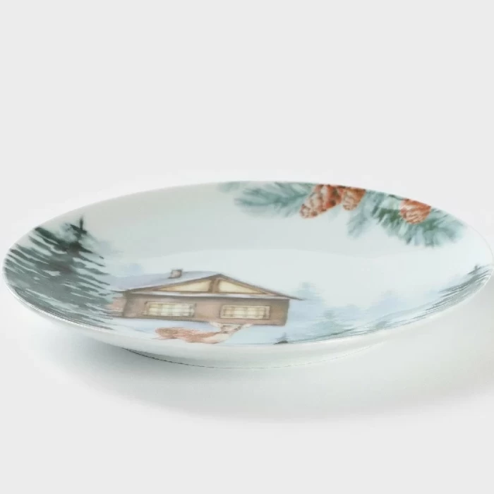 Тарелка мелкая Универсал Лесная сказка 24см