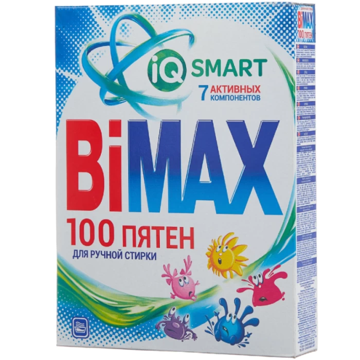 Стиральный порошок BiMAX 100 Пятен для ручной стирки 400г