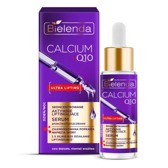 Сыворотка для лица Bielenda Calcium + Q10 Концентрированная активно-лифтинговая 30мл
