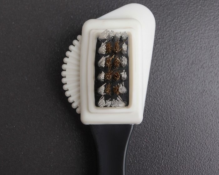 Щётка тройная для обуви: замша, нубук, велюр