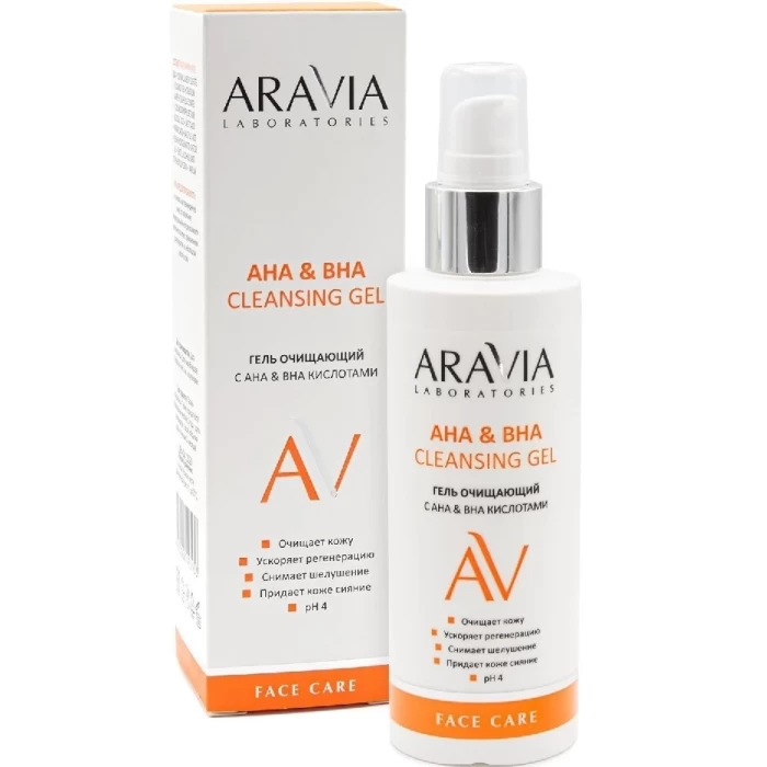 Гель для умывания Aravia Аha&Вha Cleansing Gel 150мл