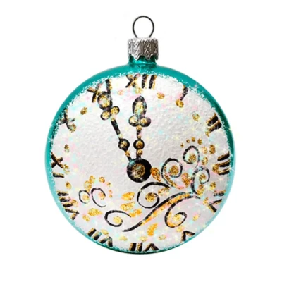 Шар стеклянный декорированный Декарт Часы 80 в28