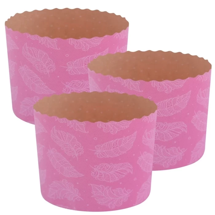 Форма для кулича бумажная Перышко 3шт