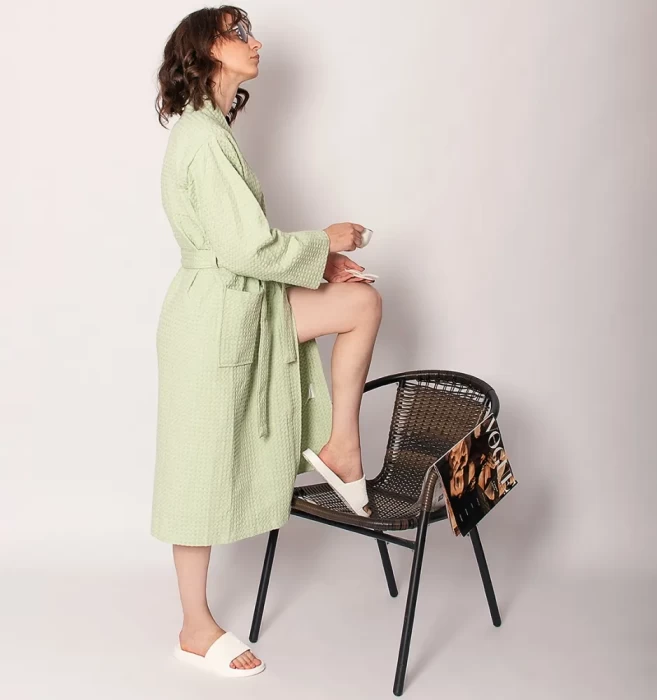 Халат мятный ТМ"ЦУМ" ХВж-05069