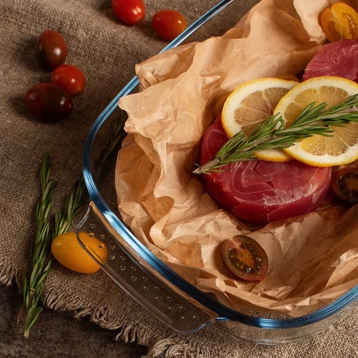 Форма для запекания из жаропрочного стекла 2.7л с крышкой