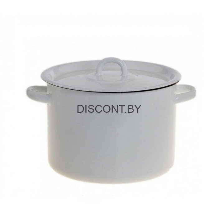Купить Белую Эмалированную Кастрюлю