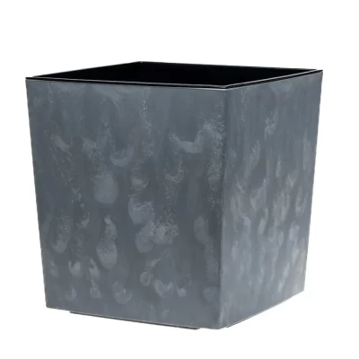 Кашпо пластмассовое Juka бетон 25×25×25см